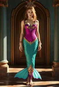 Alana Mermaid Costume face swap