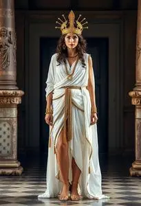 Athenian Goddess Costume face swap