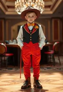 Casino Costume Boy face swap