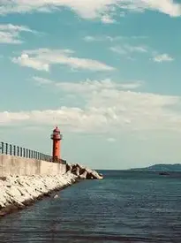 Lighthouse Ocean Sea Nature Cloud phone wallpaper