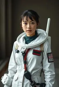 Aerospace Mathematician Girl Costume face swap