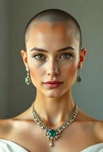 Balding Crown Woman Hairstyle face swap
