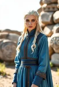 princess polly baby blue dress Daenerys Targaryen Qarth Costume · A Full Costume · Sewing on Cut Out + Keep main image 0