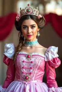 Candyland Princess Costume face swap