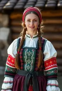 Estonian Folk Costume face swap