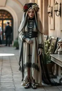 Crypt Bride Costume face swap