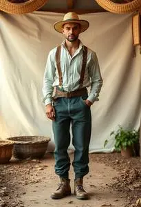Farmer Dell Costume face swap