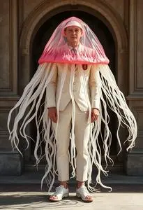 Jelly Fish Costume face swap