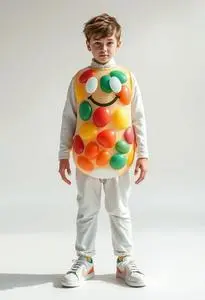 Kid Jelly Bean Costume face swap
