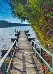 Dock Water Pier Wood Lake Nature phone wallpaper