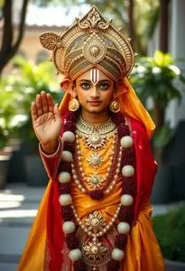 Shree Krishna Costume face swap