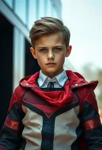Super Villain Costume Boy Face Swap