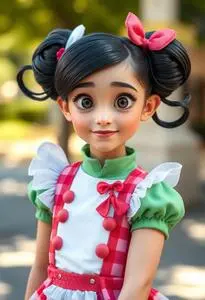 open lace back dress Princess Vanellope Inspired Sleeveless Flare Dress Medium main image 1