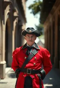 Red Baron Costume face swap