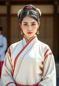 Sakuting Folk Dance Costume face swap