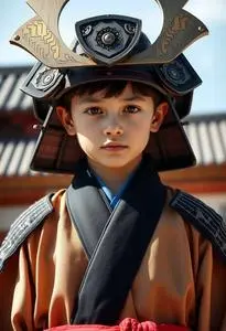 Samurai Costume Boy face swap