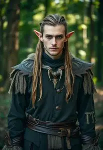 Male Wood Elf Cosplay Fancy Dress face swap