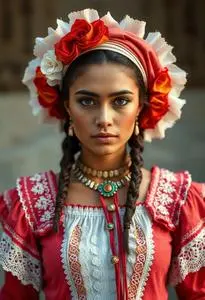 Rosa Loteria Costume face swap