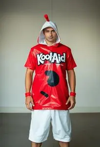 Kool Aid Adult Costume face swap