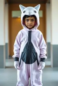 Pokmon Mewtwo Kid Kigurumi Costume face swap