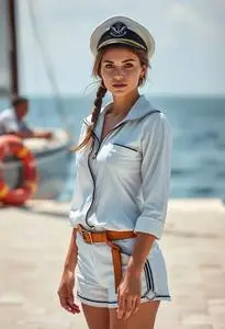 Yacht Wear Woman Costume face swap