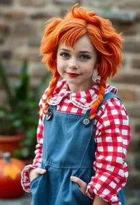 Raggedy Ann Andy Costume Adult face swap