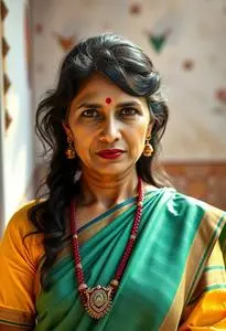 Marathi Woman Saree Costume face swap