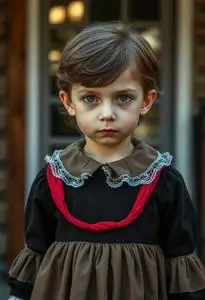 Helen Keller Kid Costume face swap