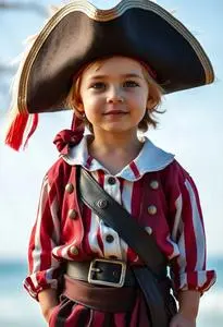 Capn Shorty Toddler Pirate Costume face swap