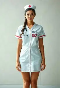 Blink 182 Nurse Costume face swap