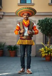 Funny Cinco Mayo Costume face swap