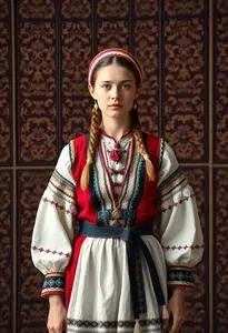 Estonian Folk Costume face swap