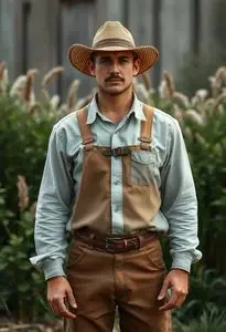 Farmer Dell Costume face swap