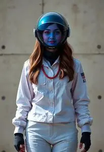 Aerospace Mathematician Girl Costume face swap