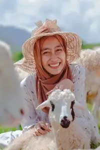 Sheep Hijab Woman Muslim Islam phone wallpaper