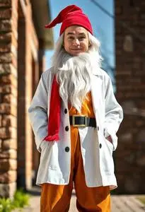 doc brown fancy dress costume Back To The Future Doc Brown Costume
