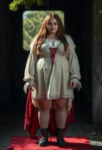 Plus Size Sadistic Woman Costume face swap