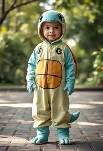 Pokmon Classic Squirtle Child Costume face swap