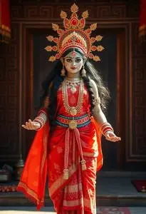 Maa Kali Costume face swap