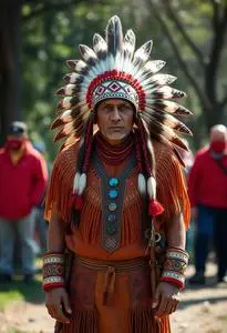 Indian Chief Costume Halloween face swap