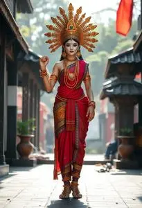 Maa Kali Costume face swap