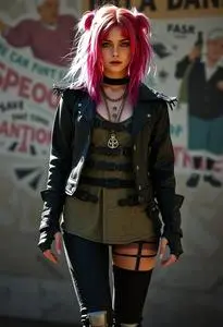 chinese dress ladies Child's Rock and Roll Riot Girl Costume
