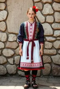 Serbian Folklore Costume face swap