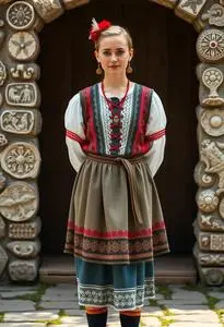 Slovenian Folk Costume face swap
