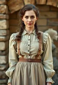 Helen Keller Woman Costume face swap