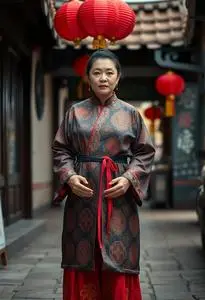 Kung Hustle Landlady Costume face swap