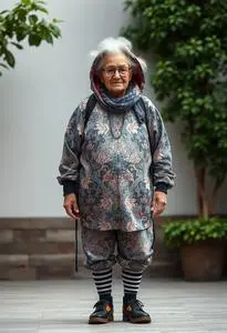 Gangsta Granny Costume face swap