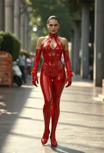 Pastease Plus Liquid Red Costume Pasties face swap