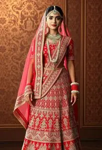 Manyavar Lehenga Costume face swap