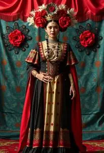 Dama Loteria Card Costume face swap